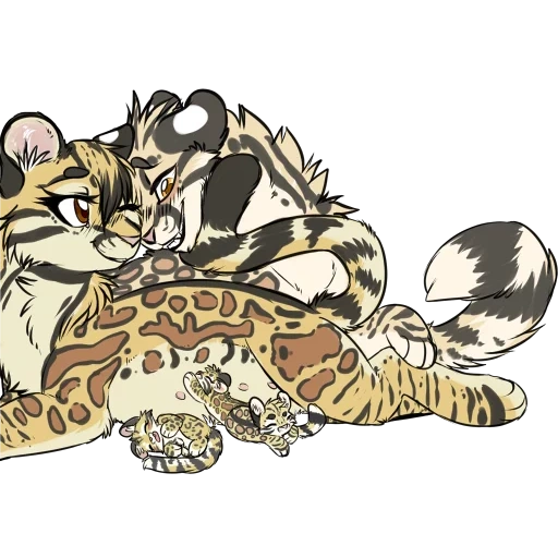 bobcats, clouded leopard, kemono friends cat, frie cheetah snow leopard, nekojishi the clouded leopard