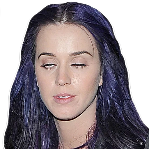 young woman, katy perry, katy perry 2012, katy perry with blue hair, katy perry purple hair