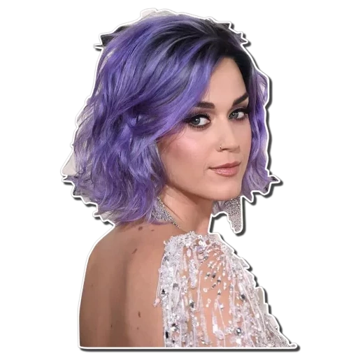 кэти перри, фиолетовый цвет волос, фиолетовые волосы каре, фиолетовый цвет волос каре, кэти перри фиолетовыми волосами