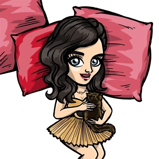 junge frau, disney zeichnungen, katherine pierce chibi, melanie martinez bis 12, die tagebücher des vampirs sind cartoony