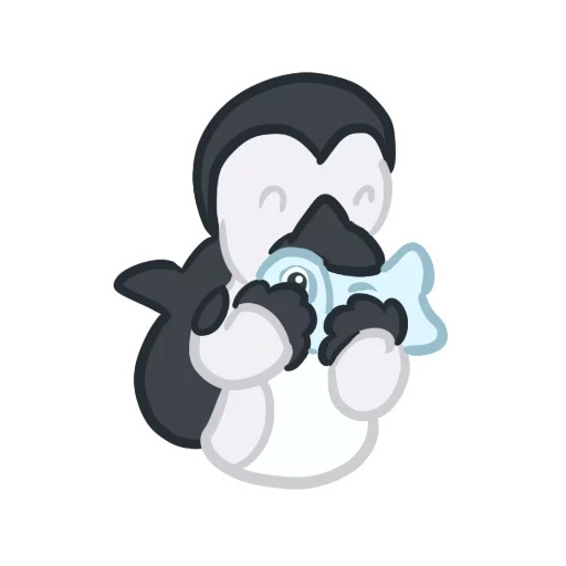 a toy, bendy chibi, penguin sketch, penguin drawing, killer whale illustration