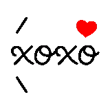 xoxo, человек, девушка, надпись xoxo, xoxo мультяшное