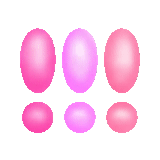 vernistica delle unghie, gel fortunato, uova di colore, uova rosa, gel iris grotta rosa