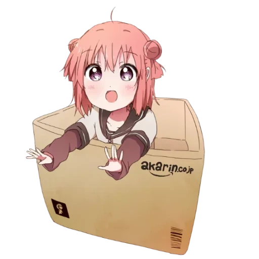 юки тян, yuru yuri, кавай аниме, акари акадза, аниме коробка