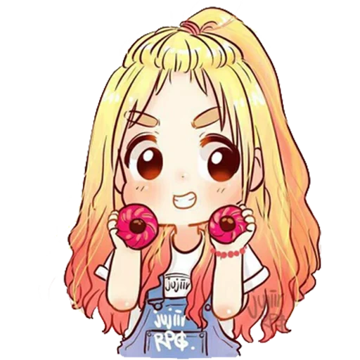 chibi, image, taeyeon snsd, personnages d'anime, queue d'anime