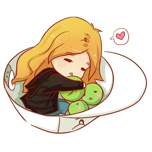 fille, jeune femme, legolas chibi, dessins d'anime, legolas merida fanfica