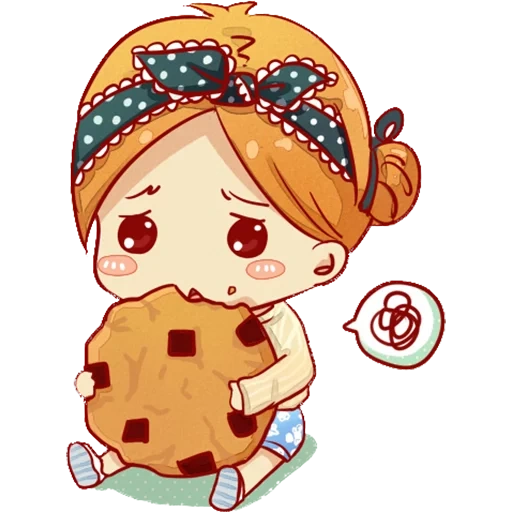 chibi, kawaii, chibi art, kawaii drawings, anime cookie