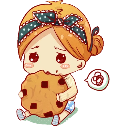 la parete rossa, kawaii, arte di chibi, immagini di kavai, cookie anime