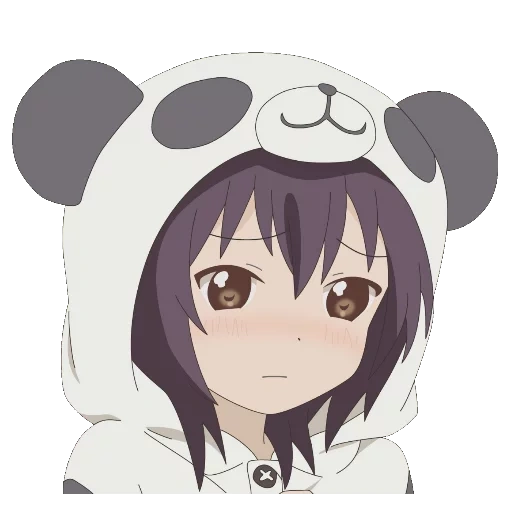 funami fm, панда аниме, милые аниме, юи фунами панда, гифки милые аниме
