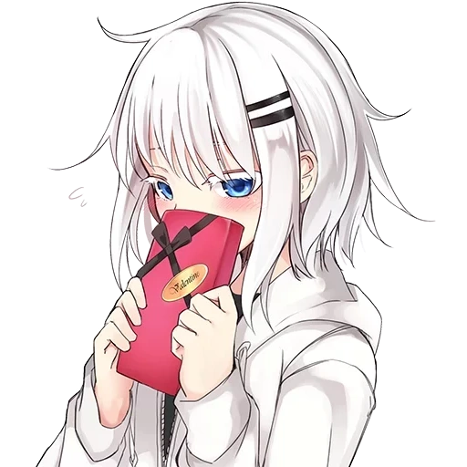ringo chan, der anime ist ein geworfen, haegiwa anime, anime mit weißen haaren, anime tyanka mit weißen haaren