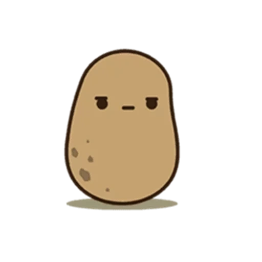 potato, картошка, картошка кавай, живая картошка, грустная картошка
