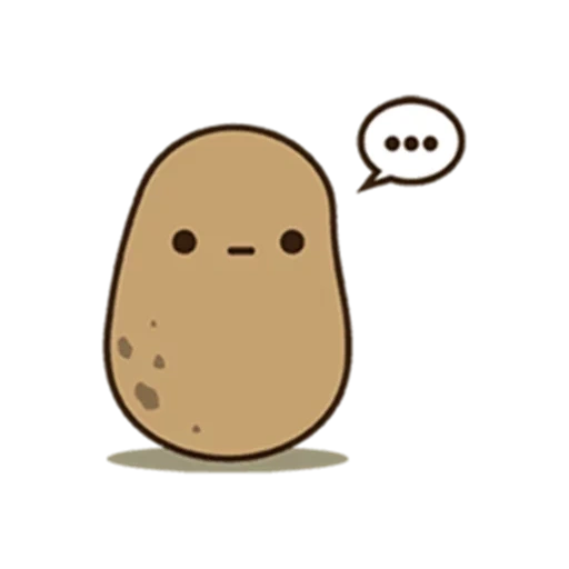 potato, картошка, картошкаааа, рисунок картошки, cute potato блоггер