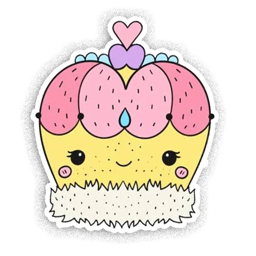 permen kawaii, cupcakes kawaii, sketsa gambar yang indah, gambar kawaii yang indah, menggambar cupcakes hello kitty