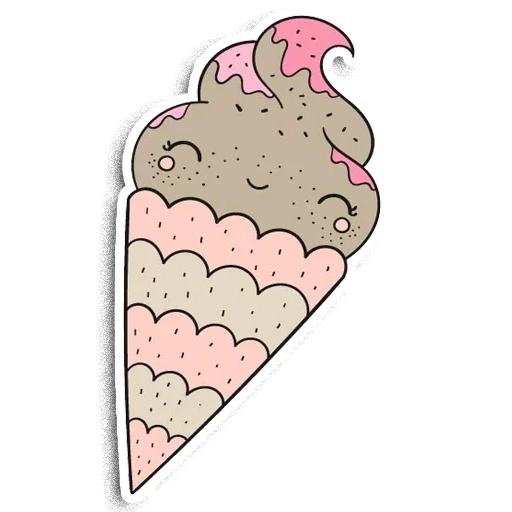 ice cream, ice cream cartoon, ice cream cartoon blank, sketch ice cream, skizze eiscreme einhorn