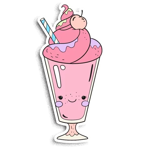 coquetel de esboço, padrão fofinho gourmet, milkshake, milkshake binocular, milkshake de desenho animado