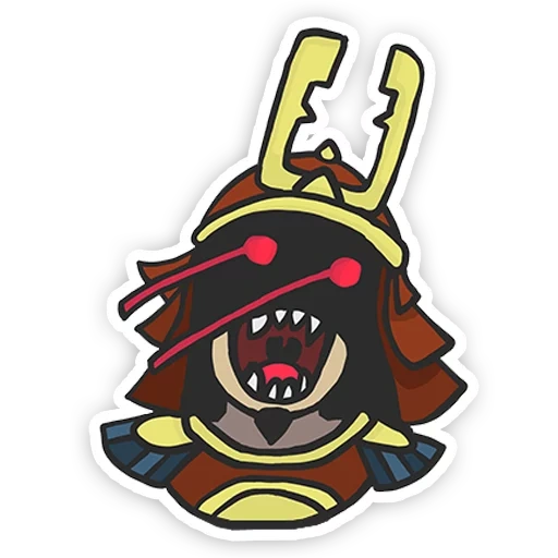 samurai, icona samurai, samurai maskot, logo samurai, design piatto samurai