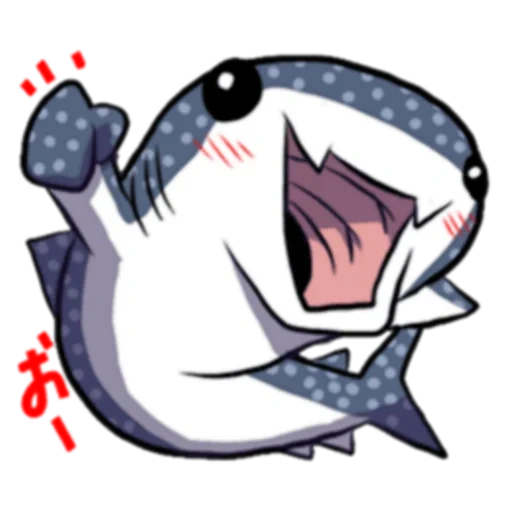 channel, balde de tubarão, shark depp, tubarão de tubarão, tubarão chibi