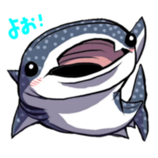 shark, chibi shark, whale shark, shark chibi kawai, cartoon whale shark