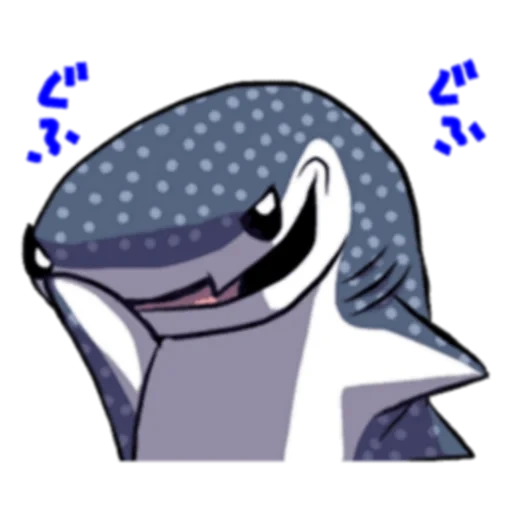 hiu, gambar hiu, shark chibi kawai, ilustrasi hiu