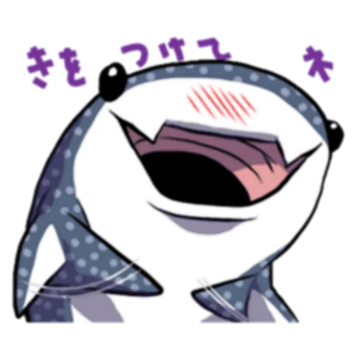 anime, squalo, shark chibi kawai, squalo cartoon, squalo balena da cartone animato