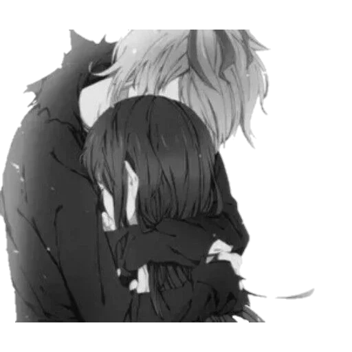 pasangan anime, pelukan anime, pelukan anime, pasangan anime yang cantik, pasangan anime sedih