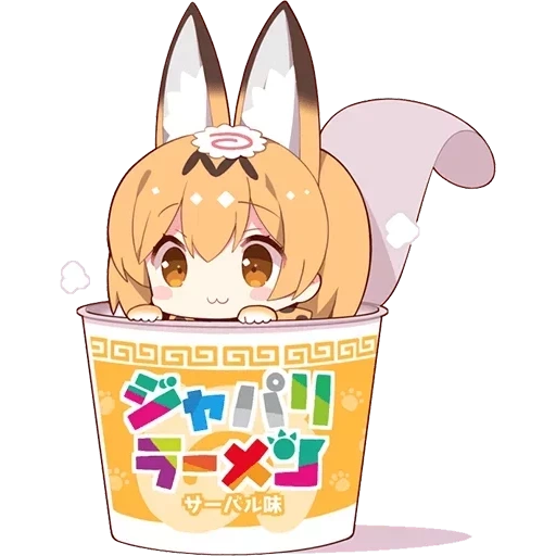 kemono friends, friends of comono chibi, kemono friends cartoon, serval kemono friends, kemono friends serval red cliff