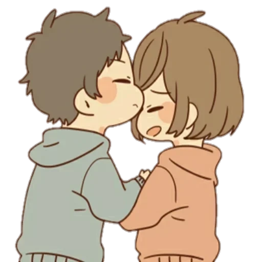 image, remarque franche, dessin de la paire d'anime, dessins de couples mignons, chers dessins de couples