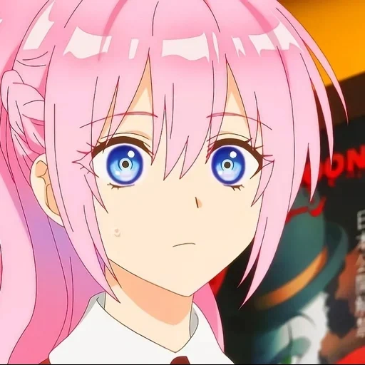 anime, wajah anime, anime yang indah, anime pink, karakter anime