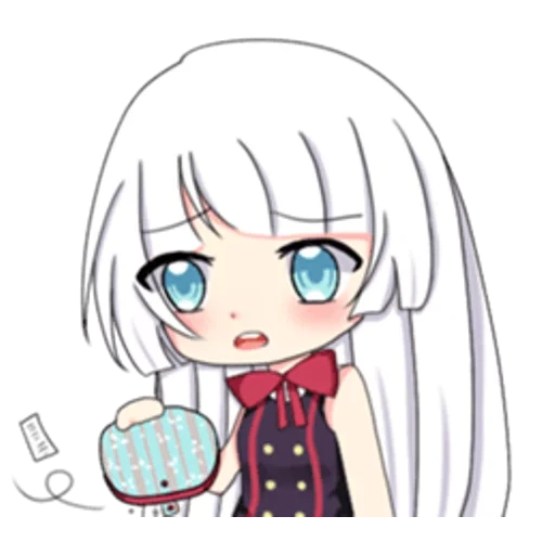 chibi, datez en direct, anime kawaii, emoji anime, anime charlotte chibi