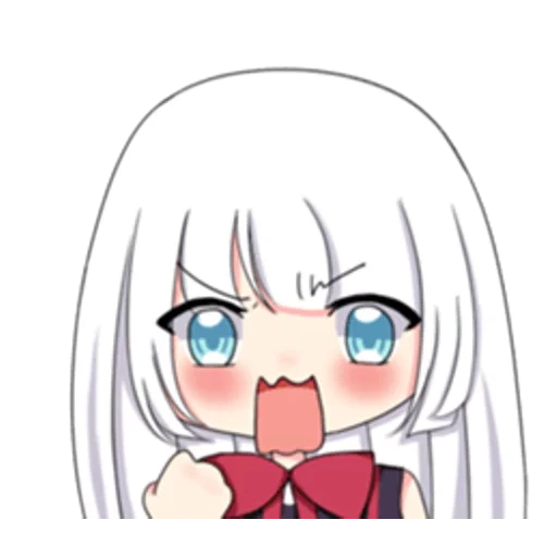 chibi, anime, necopala, date a live, anime emoticons