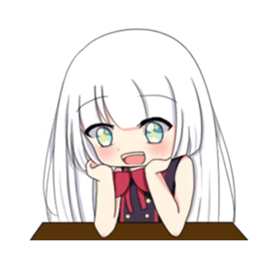 chibi, anime, anime kawaii, anime charlotte chibi, anime de discorde des emoji