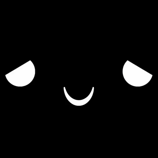 face, happy, darkness, ouo game, black wallpaper kawaii