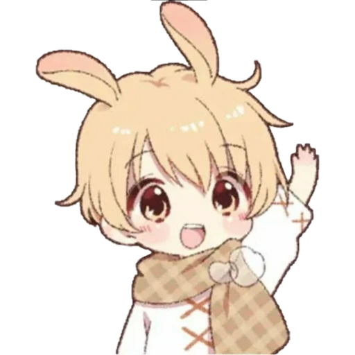 chibi, kelinci kun, kelinci kun, kelinci shotakun, anime kelinci anak laki-laki
