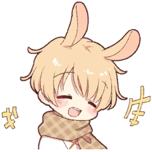 chibi, bild, kun bunny, shota kun bunny, jungen hasen des anime