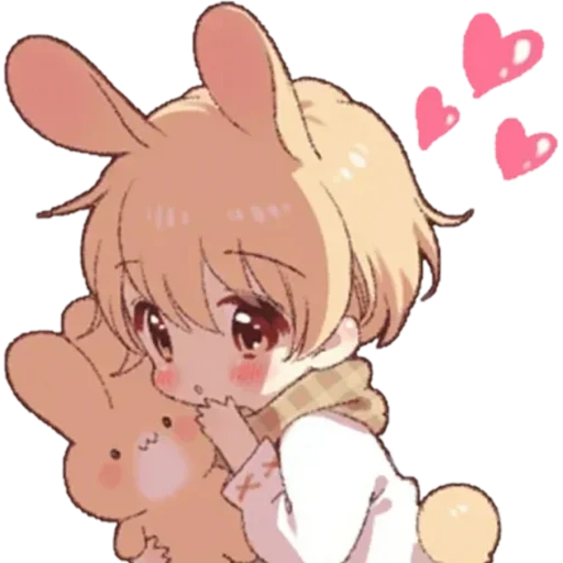 chibi, kelinci kun, anime mewah, kelinci shotakun, karakter anime