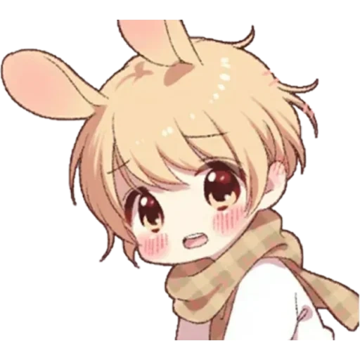 chibi, kun bunny, lapin, shota kun bunny, bunes de garçons d'anime