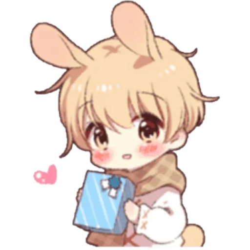 chibi, lapin, bunny-kun, shota kun bunny, bunes de garçons d'anime
