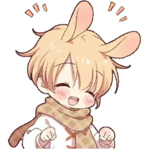 chibi, chibiki, coelho kun, coelho xiaotakun, animação de coelho menino