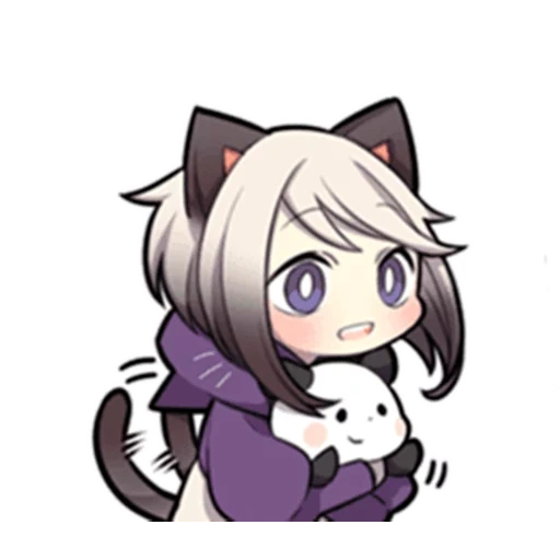 chibi alcuni, idee anime, tomoe chibi, personaggi anime, kitten sazi arancione