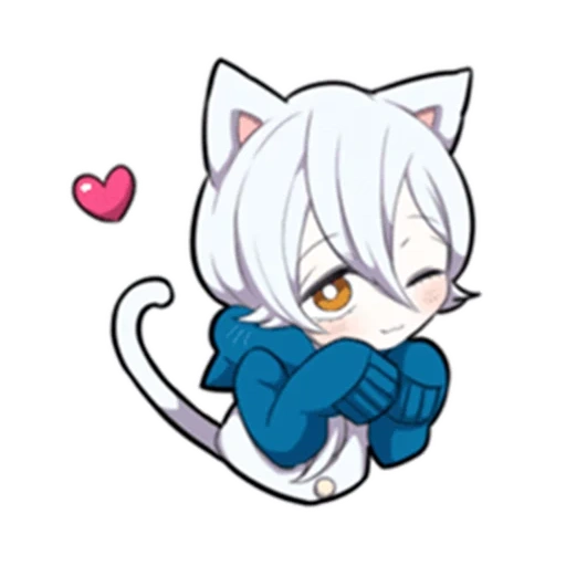 неко, shiro neko, white kitten