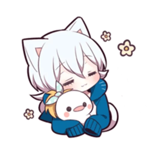 anime, shiro neko, chaton blanc