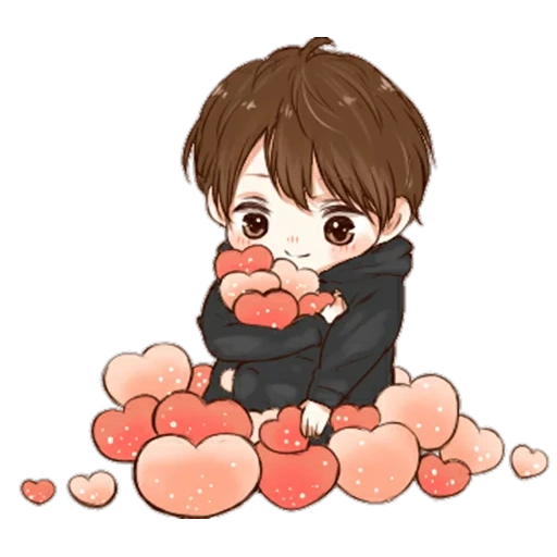 image, chibi bts, jungkook chibi, bts vkook chibi, art chipe bts taehyun