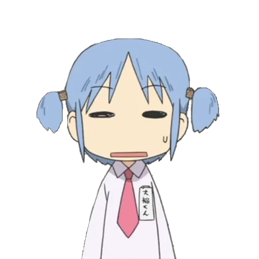 anime, anime anime, nichijou myo, anime minimaliste, personnages d'anime