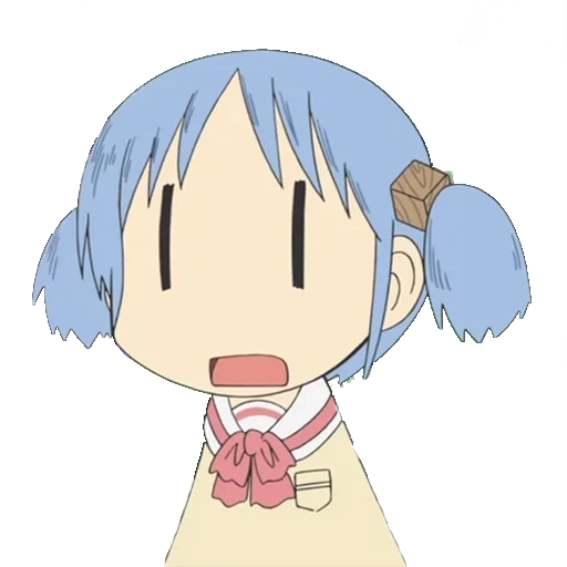 anime, nichijou, nichijou myo, anime minimaliste, personnages d'anime