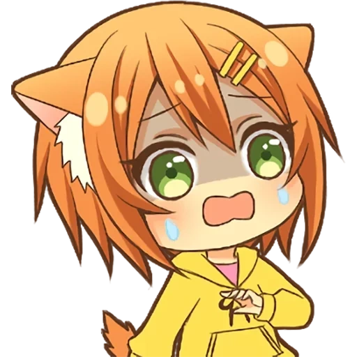 chibi, dog girl, noko akabi, chibi anime