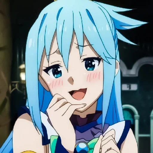 konosuba, konosuba aqua, аниме konosuba, аниме персонажи, аква коносуба скрины