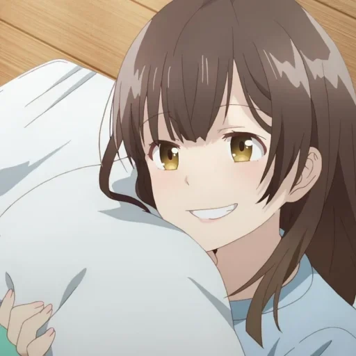 аниме, anime, аниме жанр, sayu ogiwara улыбается, аниме побрился приютил старшеклассницу