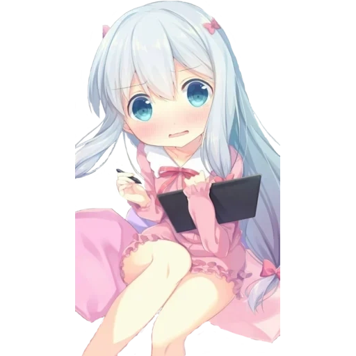 sagiri, izumi sagiri, anime di izumi zogiri cute, anime eromanga insegnante sagiri milashka