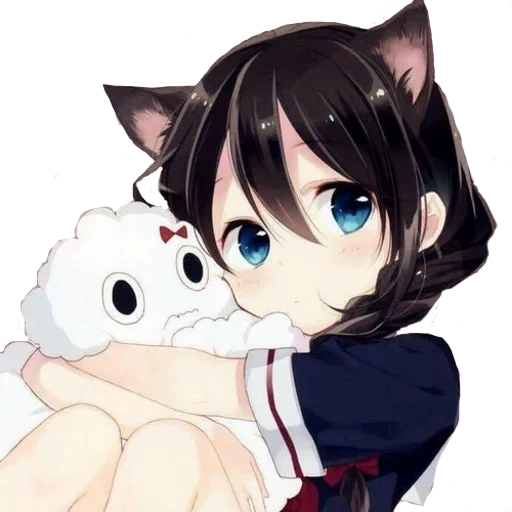 anime, anime neko, anime cute, cat anime day, anime mädchen pussy