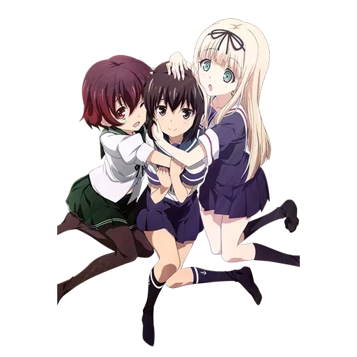 аниме, аниме аниме, аниме девушки, yuru yuri аниме, юри kantai collection fubuki x mutsuki